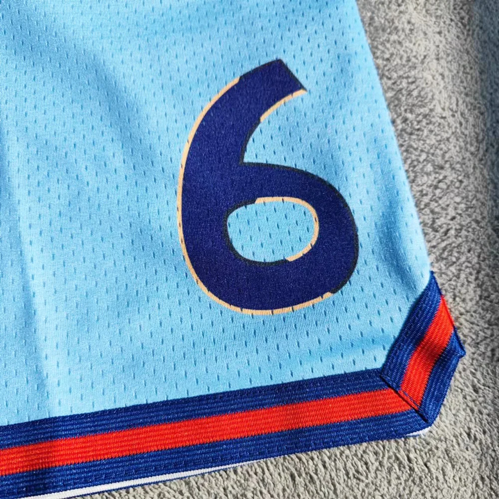 Manufacturer youth polyester mesh basketball pants custom full sublimation print retro satin kids basketball shorts