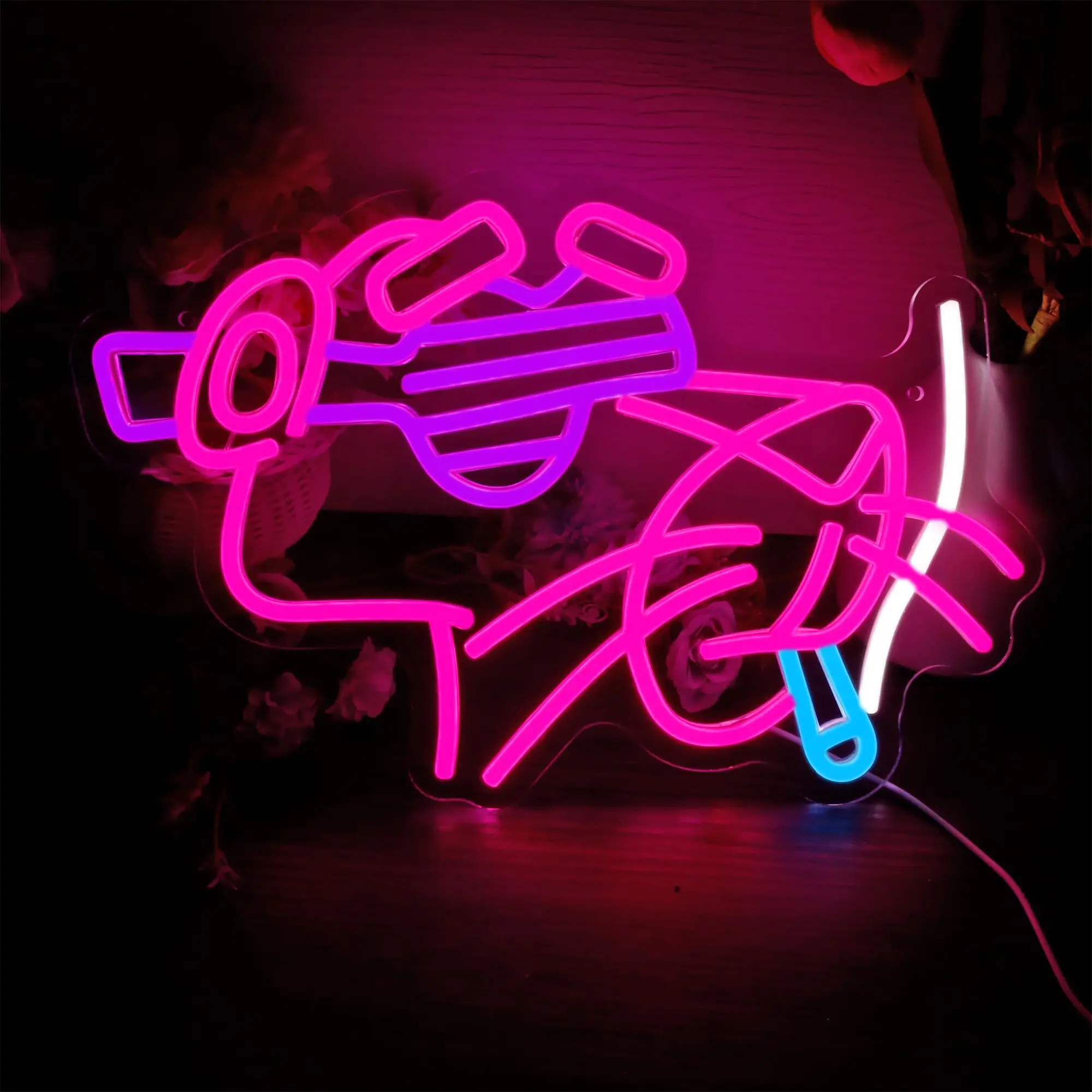 Factory Directly Sell  Infinity Mirror Acrylic Led Romantic Custom Dimmable Led Neon Sign For Bedroom
