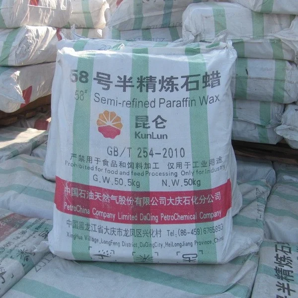 
Semi Refined Paraffin Wax 58/60 Green Stripes 