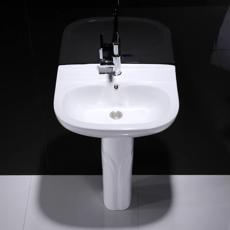 Classical face basin wolnostojaca ceramiczna umywalka two-pieces pedestal basin floor stand bathroom sink