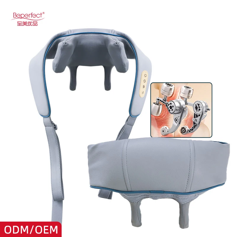 Perfect Hot sale OEM ODM Neck Shiatsu Massage Shawl U-shape Design Electric Back Shoulder Massager for Muscle Pain Relief