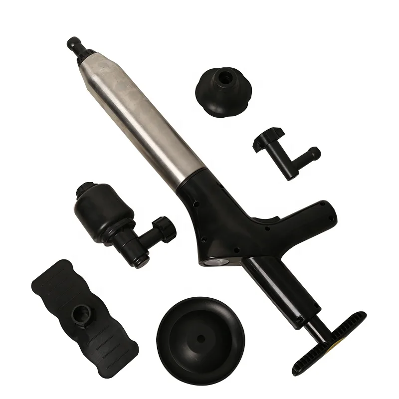 High quality household Stainless steel pipe dredge air high pressure toilet plunger pipe clear blockage pipeline dredge