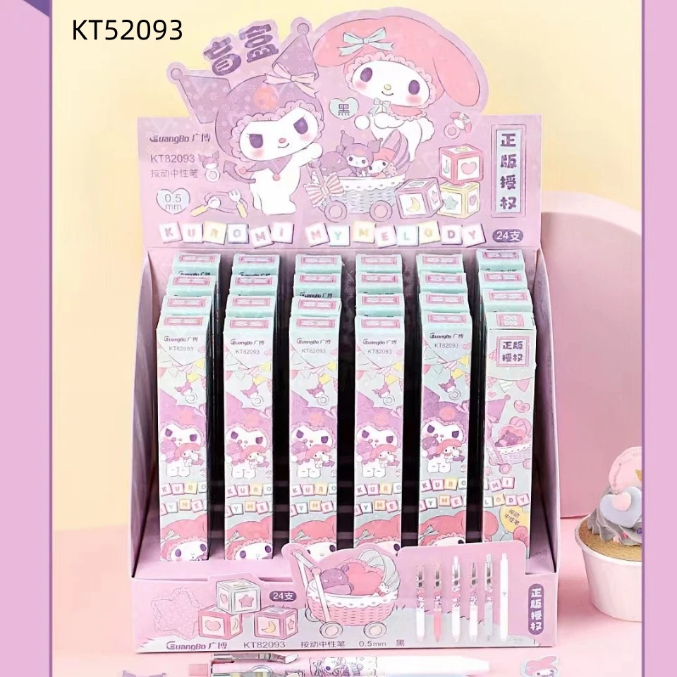 ST003 Kinds of kawaii cartoon Pochacco Kuromi Melody neutral pen blind box with bookmarks anime little twin star school gel pen