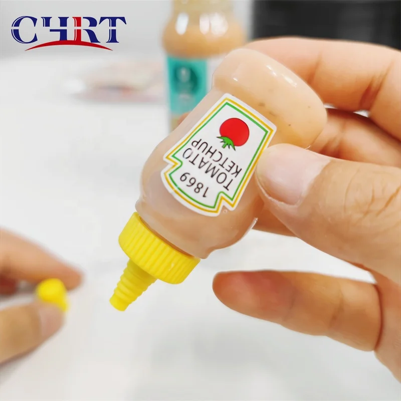Прозрачная безопасная полиэтиленовая бутылка CHRT вкусная для томатного кетчупа соуса 25 мл мини-бутылка меда горчицы