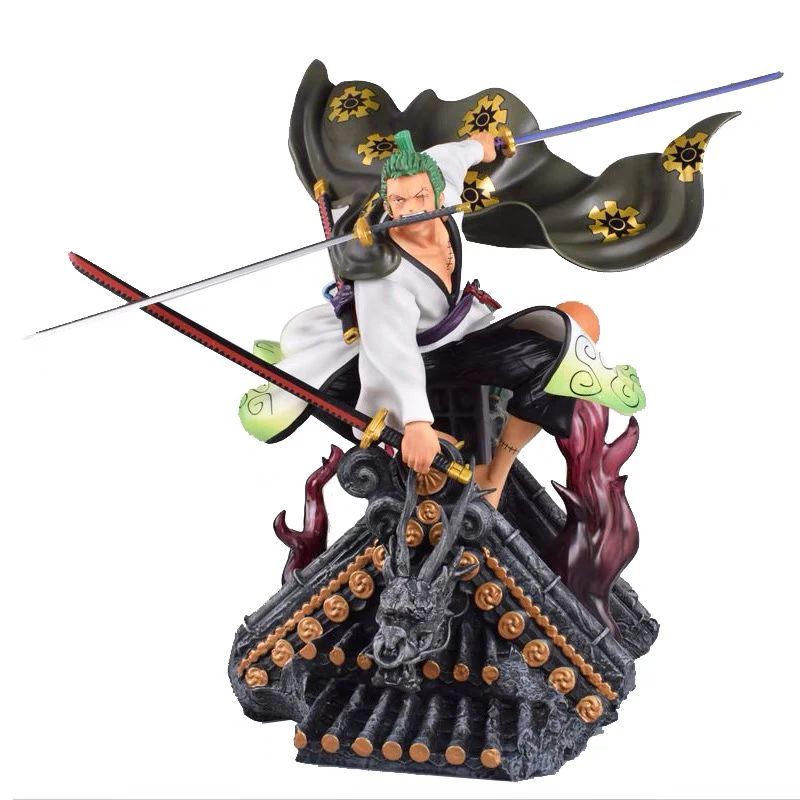 Ready to ship Customized Anime figure Onepicec figure Roronoa Zoro Wano Country Model Toys Collection gift