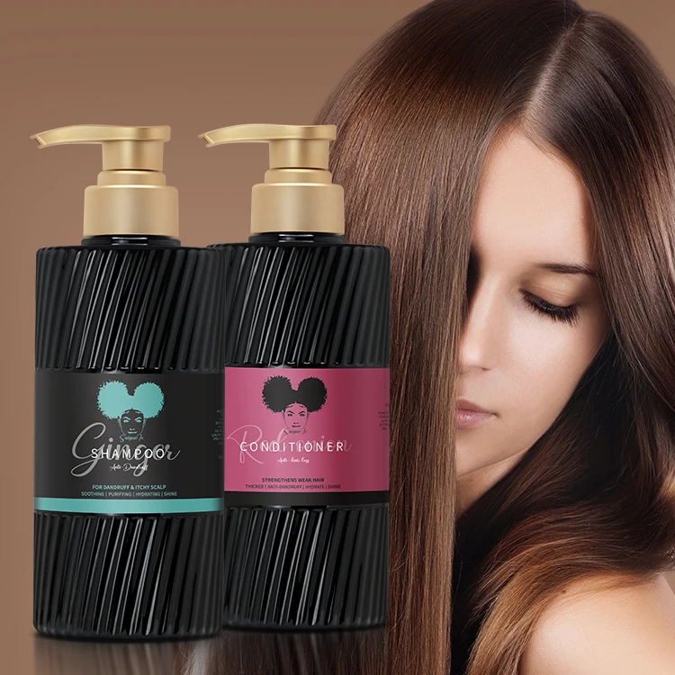 High Quality 100% Pure Natural 500ml Ginger Shampoo Anti Hair Loss Anti Dandruff Black Hair Shampoo