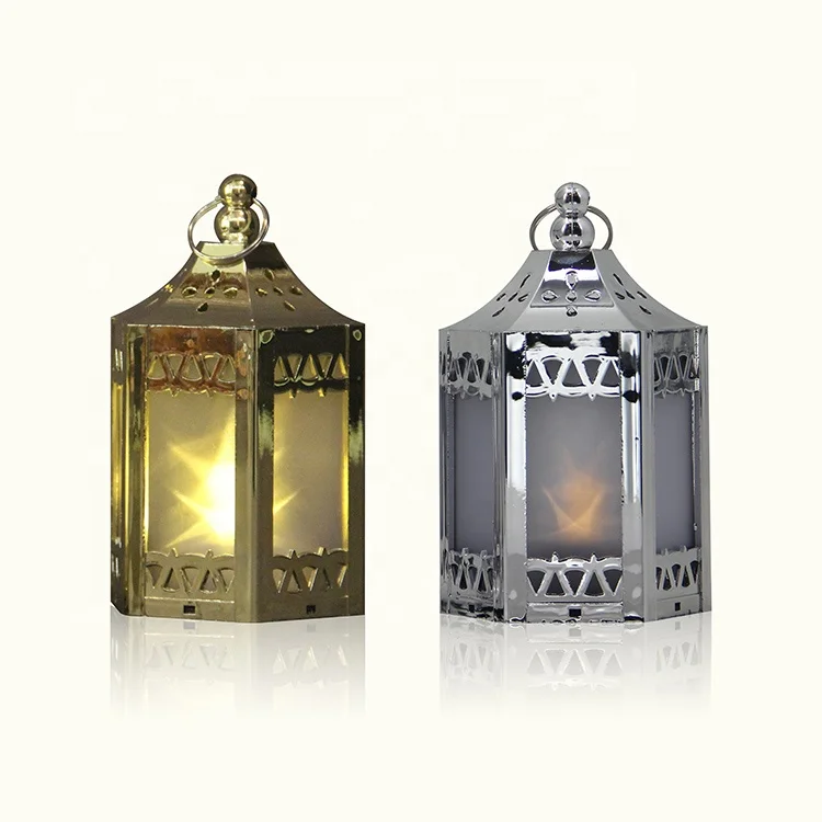 Home Decorative Natural Hanging Moroccan Wedding Plastic Holographic Stars Candle Lanterns with Tea Light