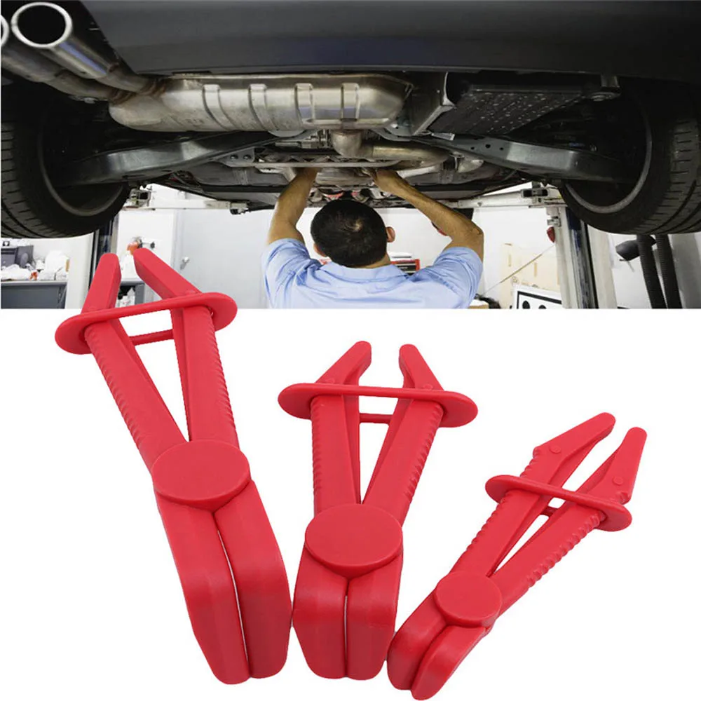 3pcs Tubing Clamp Automobile Tubing Sealing Pliers Car Plastic Cut-off Disconnection Pliers Auto Repair Tools Auto Repair Tools