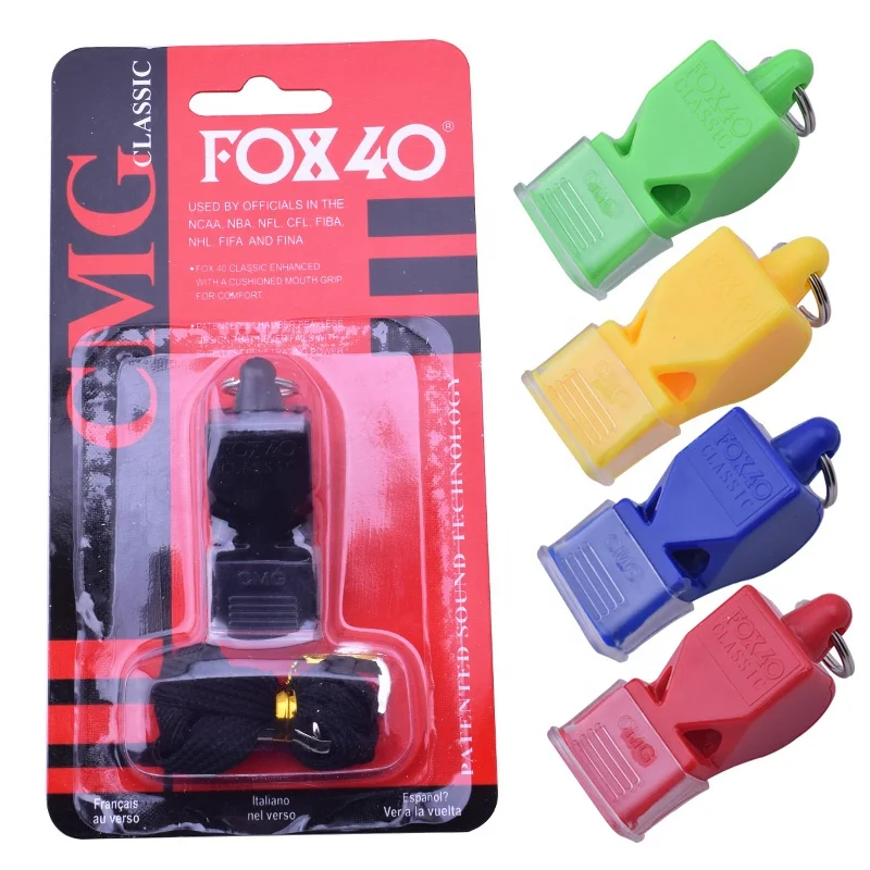 FOX40 FOX80 Plastic Whistle Seedless Plastic Whistle Soccer Football Basketball Hockey Baseball Sports Referee Whistle (1600307501948)