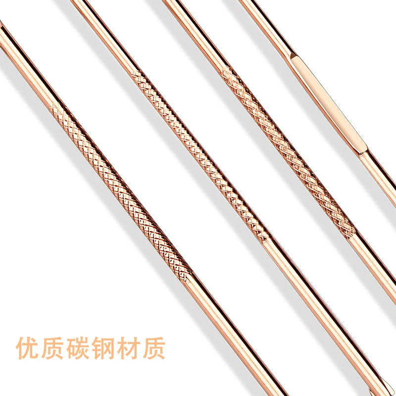 2022 acne tool stainless steel black head remover extractor tool 4pcs acne needle set with box