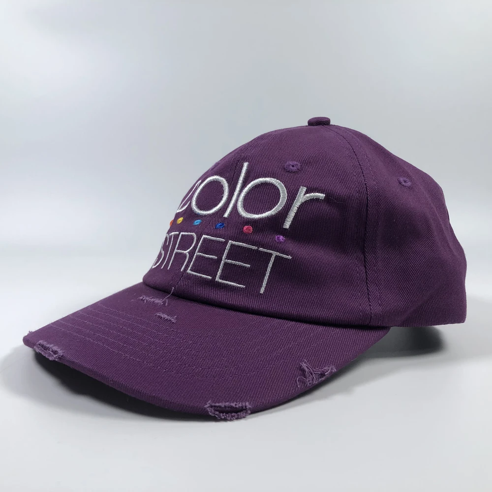 Custom retro hat woman Washed cotton acid old baseball cap Faded denim soft low profile casquette 6 panel dad cap vintage