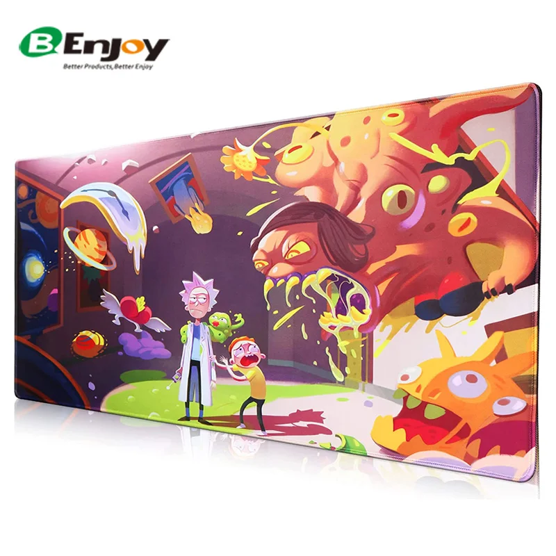High Quality Custom Personalized Anime Big Large Size Rubber Neoprene  Water Resistant  Sublimation Gamer Gaming Mouse Pad