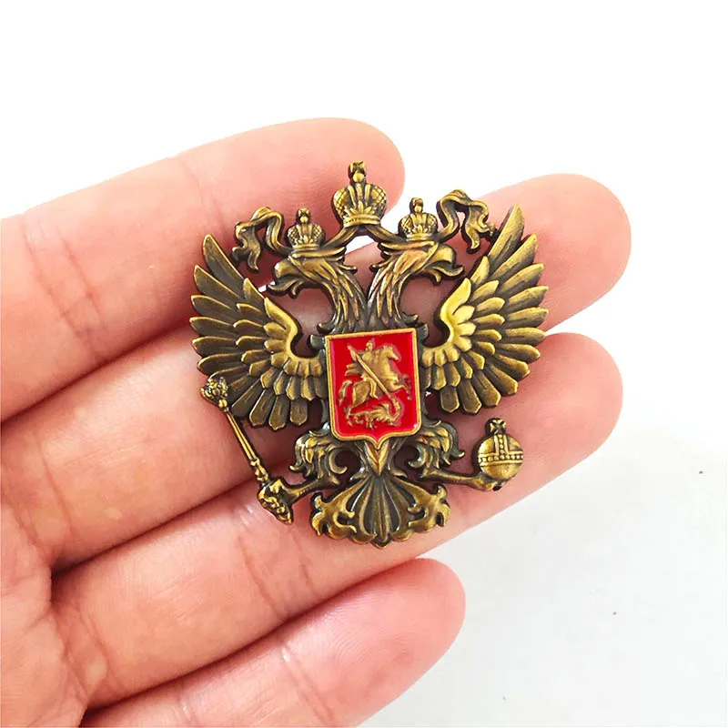 Патриотизм русский Национальный день полимерный изготовленный на заказ быстрый прототип SLA 3D блестящая эмалированная булавка брошь Россия тарелка