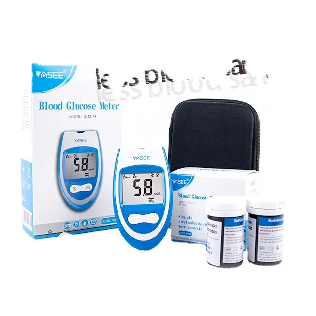 Glucose Monitoring System Device Kit CGM Glucose Meter Strips Lancets and Sensor