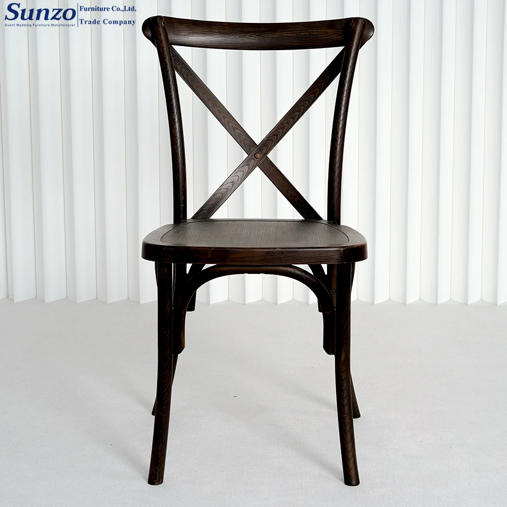 Elegant and Functional wooden Cross Back Chairs for Any Event