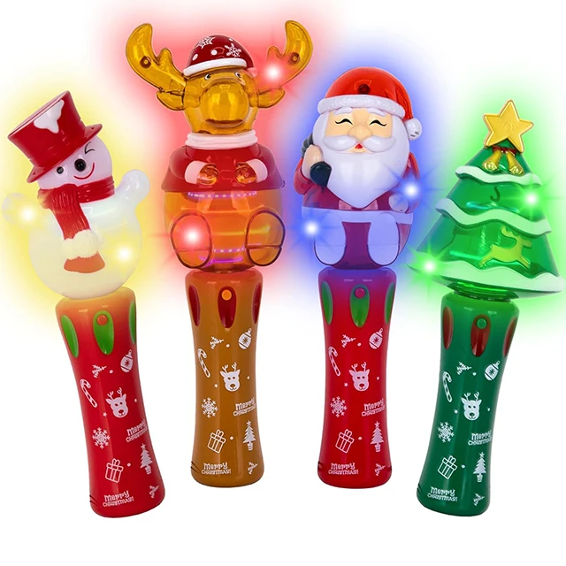 Light up spinning toys  christmas toys snowman santa claus christmas tree moose christmas gifts for kids toys