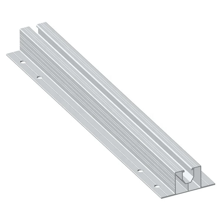 Top Chinese Wholesaler Manufacturer PV Power Plant Easy-to-Install Solar Roof Mount Rails Anodized Finish Rooftop Installation