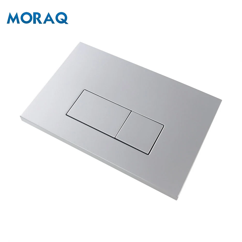 Interchangeable Brushed Silver Stainless Steel Bathroom Concealed Dual Flush Toilet Cistern Panel Plat