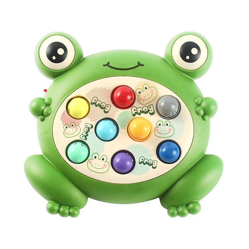 Kids Educational Toy Frog Whack A Mole Toy Sensory Knock Hammer Pounding Toys Whack A Mole Game