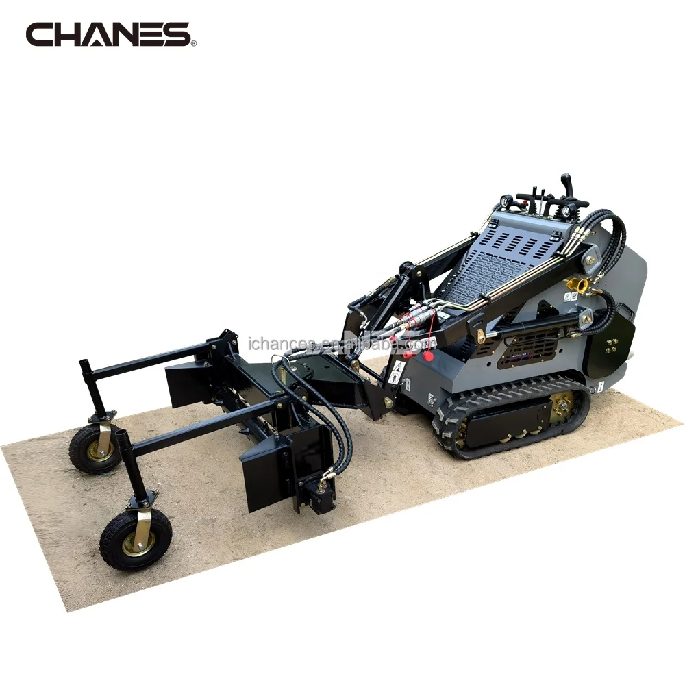 China real hydraulic joysticks control gas power mini skid steer loader EPA gasoline engine petrol engine 33 inch wide weights