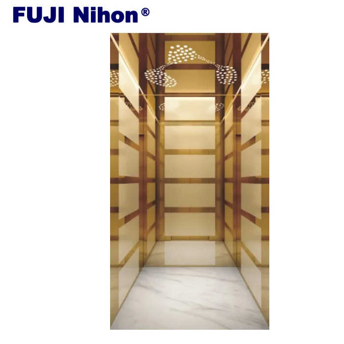 FUJI home elevator Quiet and stable gearless 630 kg passenger elevator for residential