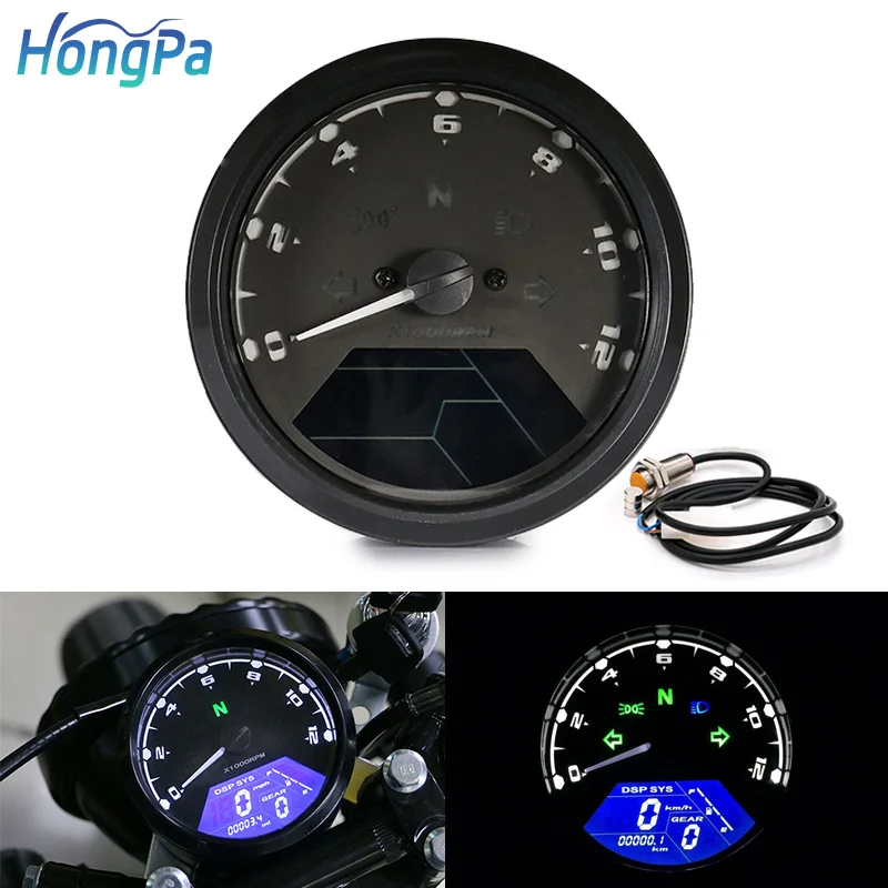 High quality waterproof tacometro digital para motos velocimetro universal cbr 250 speedometer for motorcycle meter