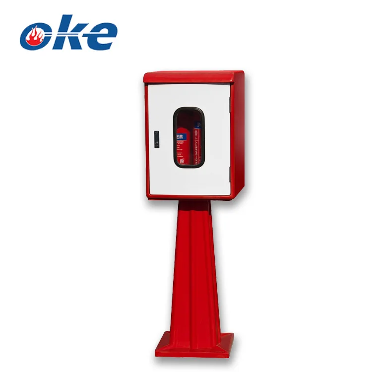 Okefire High Quality Extinguisher Hose Reel Fiberglass Fire Cabinet