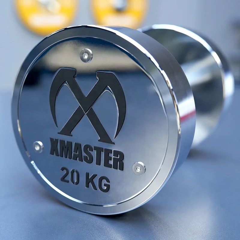 Chrome Steel Dumbbell Set in KGS