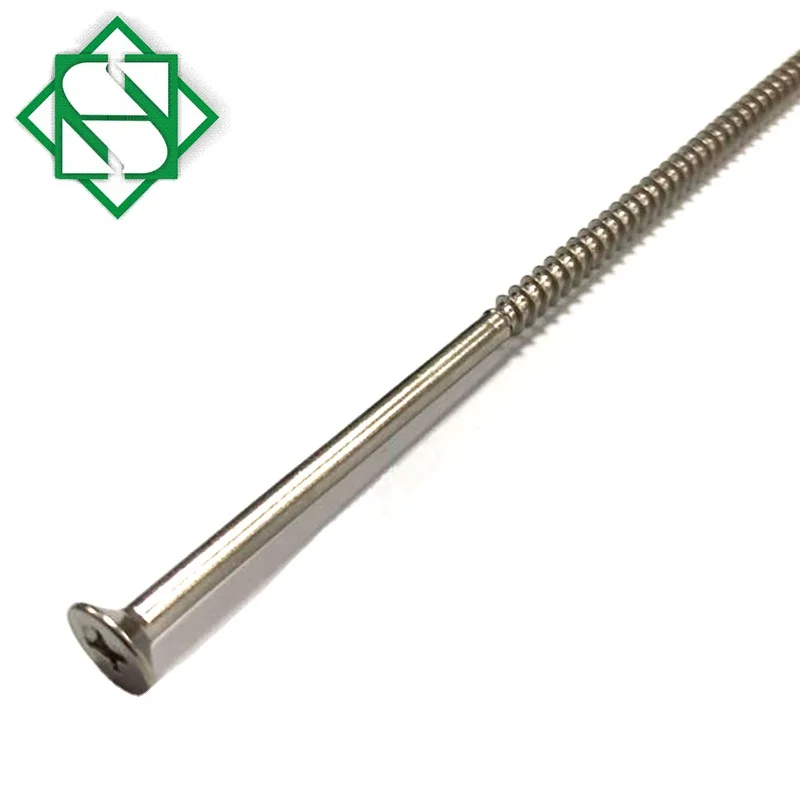 ST5X120 Flat  and Countersunk Head Long Self Tapping SS304 Screws