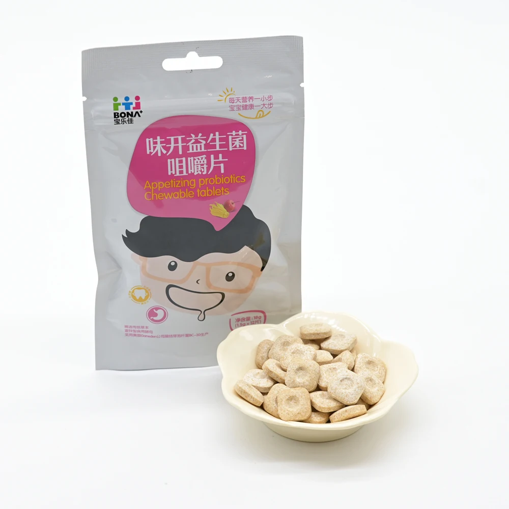 Improving Gastrointestinal Function Orange Fruit Health Supplement Digestive Probiotics Chewable Tablet