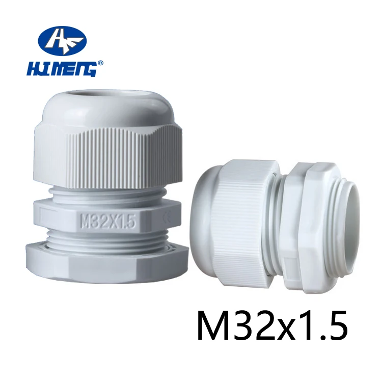 CE IP68 Watertight Metric Thread M32 Nylon Plastic Cable Gland