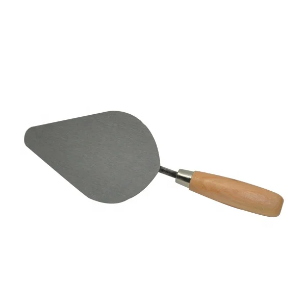 10' Carbon Steel Blade natural color Wooden Handle Bricklaying Trowel Garden Tools concrete tool