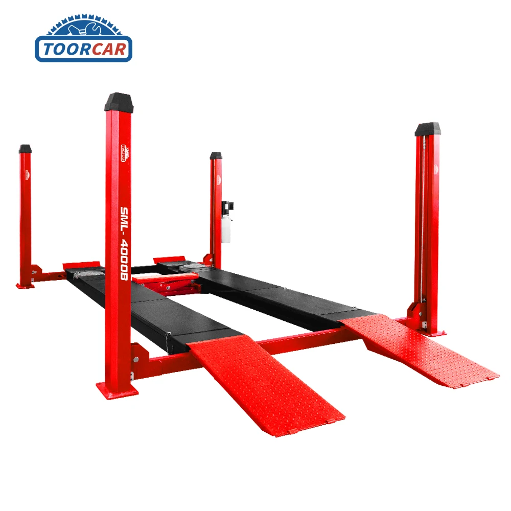 Sunmo Factory price Hydraulic Workshop 4 Post Garage equipment /Vehicle Hoist/Car Lift Bridge 4000KGS