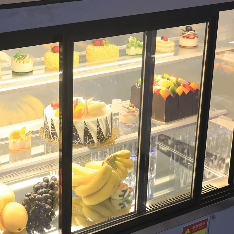 Professional Cake Showcase Bakery Glass Display Refrigerator Made In China