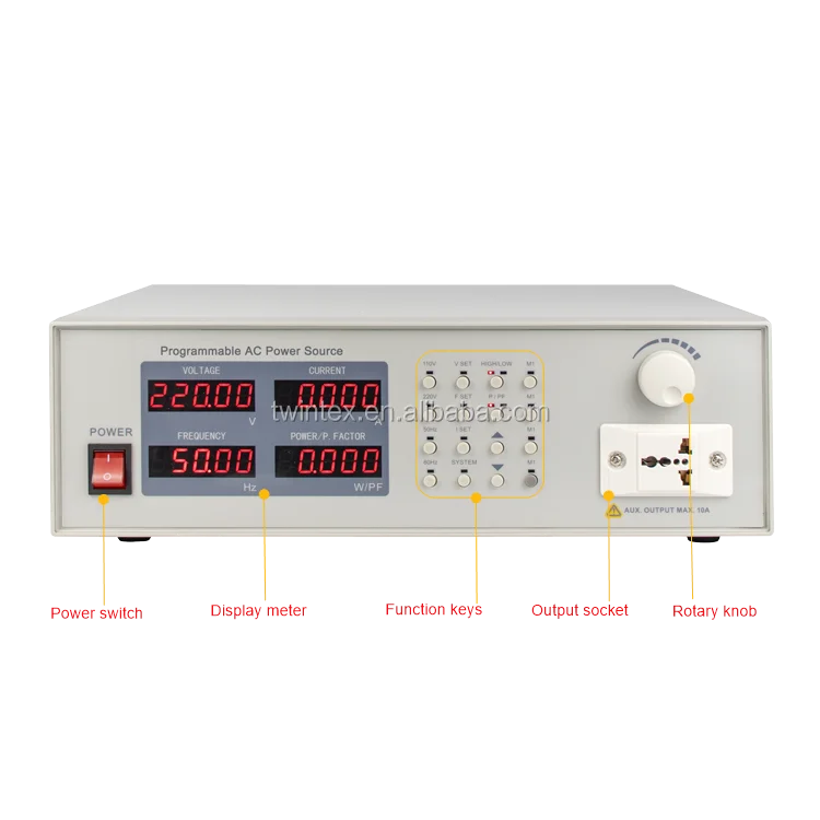  Twintex APS-5102 2KVA 110V 220V 300V лаборатории частотно-регулируемый СВАРОЧНЫЙ АППАРАТ IGBT программируемый одиночно фазный АС источник питания