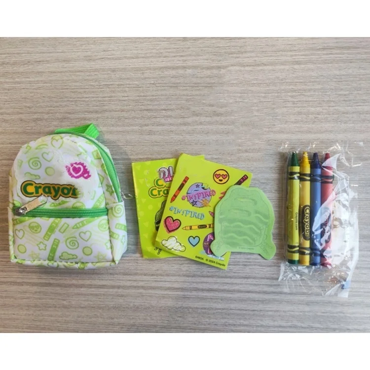 Mini Backpack Stationery Set Mini Toy Gift Set 6 Real Working Stationary Surprises Inside School Supplies for Boys and Girls