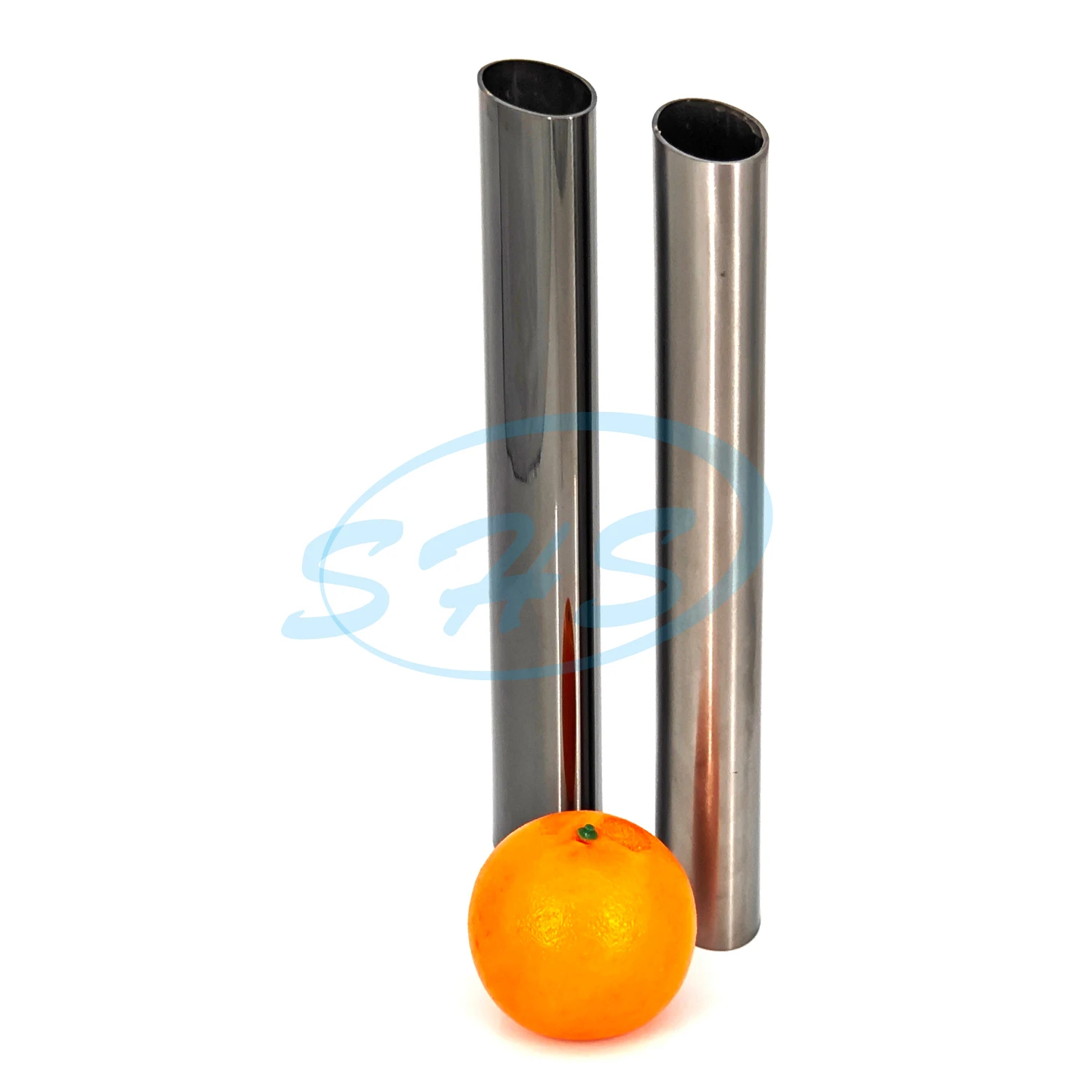 Black & mirror ss 304 316 stainless steel electroplating black oval tube 6k with plated for interior and exterior decoration