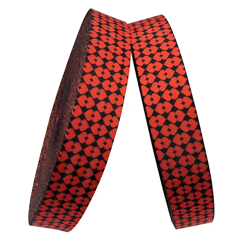 Lattice Pattern Polyester Waterproof Strap Ribbon Belt Sling Woven Tape Cutting Durable Twill Nylon Webbing