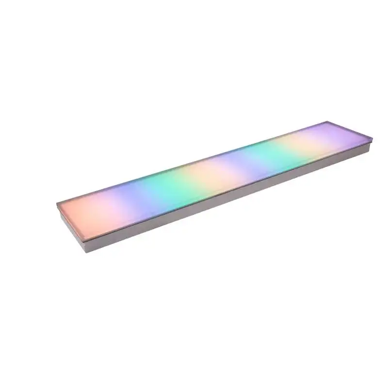 Floor panel interactive led light square strip luminescent brick active floor tile lamp