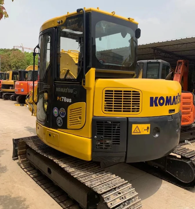 Wholesale second-hand komatsu pc78 pc78us-6 pc78-6 used mini excavator 7ton 78-8 used excavators