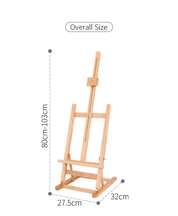 Artmate High Quality  Desk Stand Foldable Display  Easel Pine Wood ,Wooden Easel,Art easel
