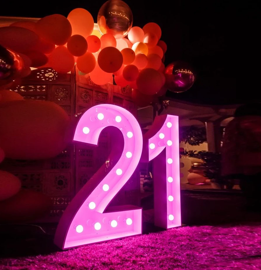 Large Marquee Letter Sign Wedding Decoration Event led Light bulb Letters Numbers