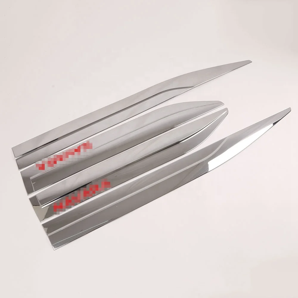 WZXD Chrome Car Body Side Door Molding Trims Guard Cover Surround Styling Garnish For Nissan Navara NP300 2015 2016 2019