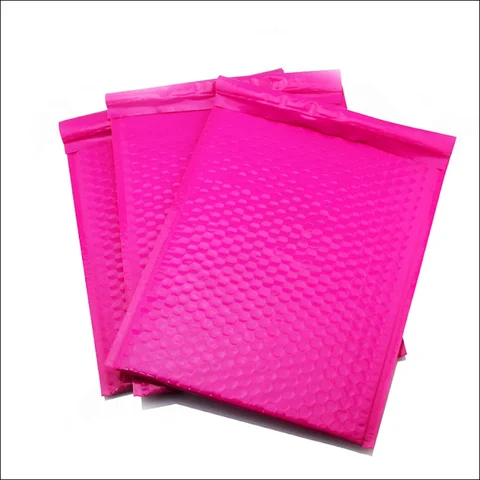 Pink bubble envelope custom poly bubble mailer A4 shipping envelope padded envelop