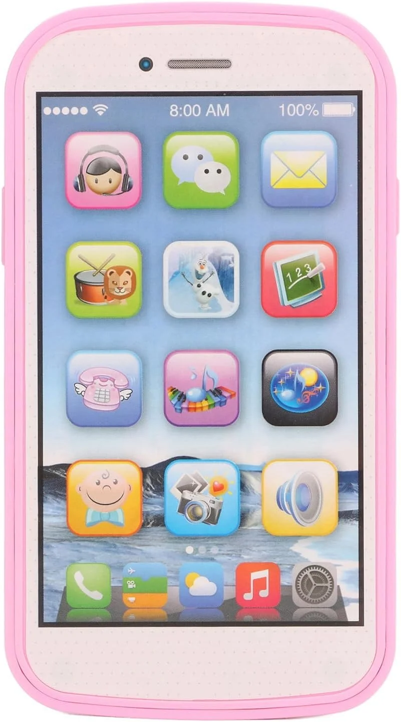 Baby Cell Phone Toy, Touch Screen Mobile Toy, Kids Learning Toy Play Cell Phone with Music