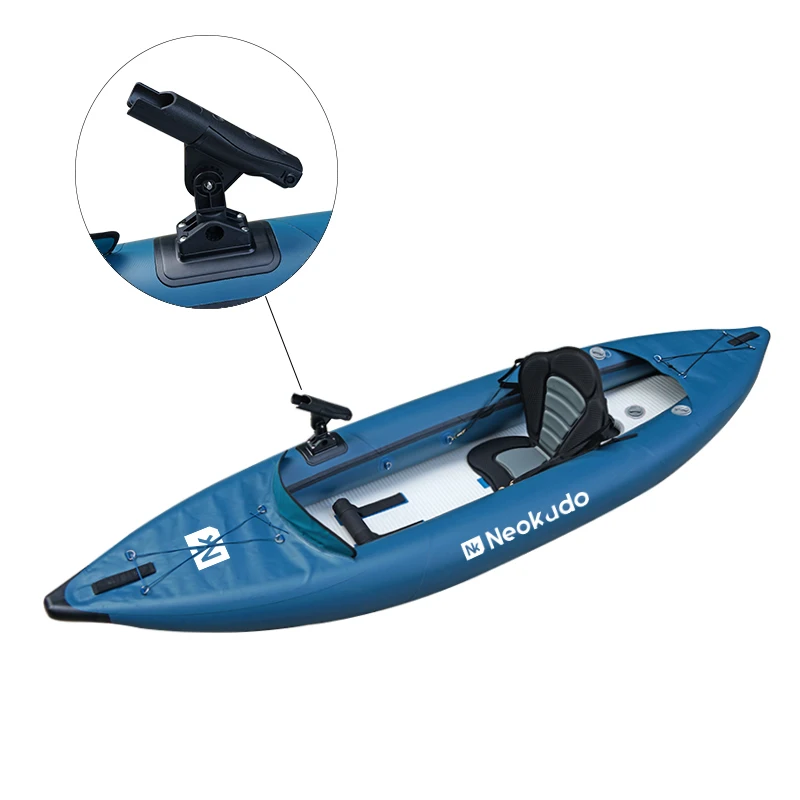 Kayak Fishing Inflatable OEM Customization PVC Canoe Kayak Boat 310CM Drop Stitch Floor Single Kayak Inflatable