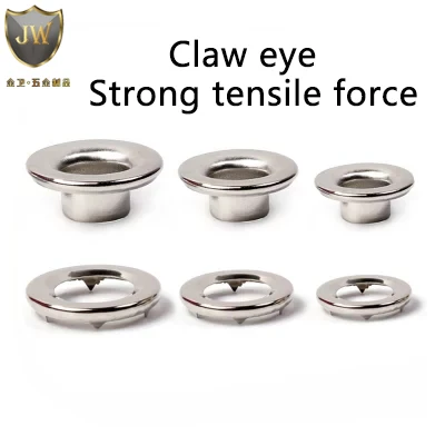 Metal Claw Eyelets Anti-slip Fixing Garment Grommets Buckles(Iron Stainless Steel Brass)for Bags, Shoes