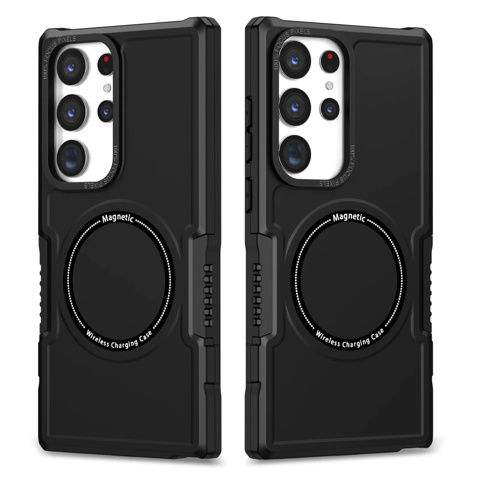 Magnetic Slide Case For Samsung Galaxy S23 Ultra S22 Plus S21 S20 FE Note 20 Wireless Charging Drop Proof Stereo Stand Cover