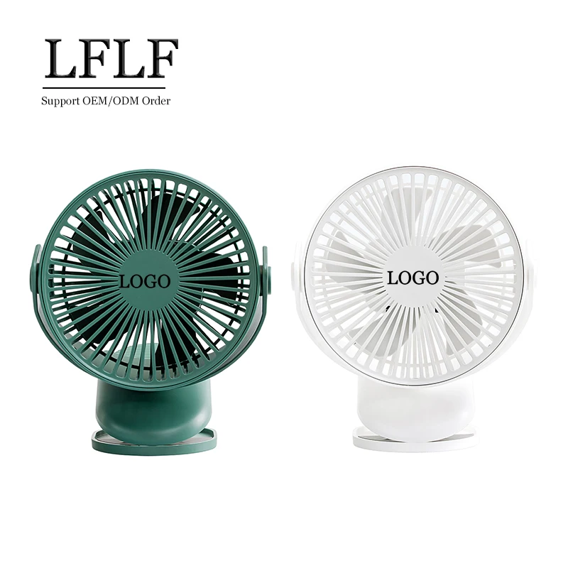 OEM Desktop air Cooling fan Usb 4000mAh Battery portable Mini Clip Fans baby bedroom office Home office Standing fan