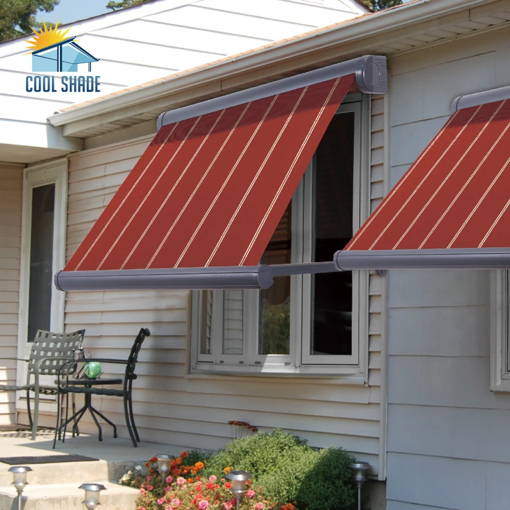 China manufacturers  outdoor retractable window awning French multi-shape custom window door decorative awning
